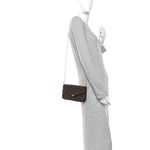 Monogram Pochette Felicie Chain Wallet Fuchsia