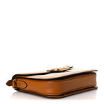 Smooth Calfskin Canvas 9to5 Shoulder Bag Natural Golden