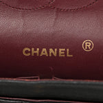 Lambskin Quilted Small Double Flap Black