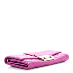 Lambskin Cannage Miss Dior Chain Wallet Dark Pink