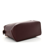 Calfskin Small Puzzle Edge Bag Burgundy