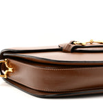 Azalea Calfskin Horsebit 1955 Shoulder Bag Brown Sugar