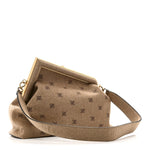 Flannel Karligraphy Embroidered Medium Fendi First Camel