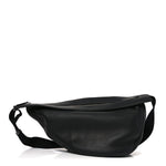 Grained Calfskin Large Slouchy Banana Bag Black
