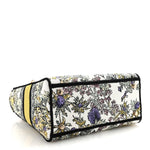Canvas Embroidered Chardons Toile De Jouy Medium Lady D-Lite Latte Multicolor