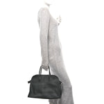 Matte Grained Calfskin Soft Margaux 15 Black