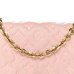 Lambskin Embossed Monogram Pochette Coussin Rose