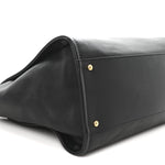 Calfskin Medium Deauville Tote Black Multicolor