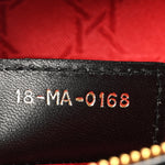 Lambskin Cannage Large Lady Dior Black