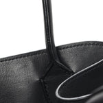 Polished Saddle Calfskin Soft Margaux 12 Black