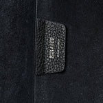 Pebbled Sport Calfskin Medium Lotus Tote Black