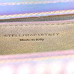 Holographic Faux Leather Mini Falabella Silver