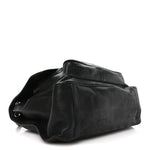 Grained Lambskin Monogram Oversized Niki Chain Satchel Black
