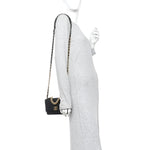 Lambskin Quilted Chanel 19 Wallet On Chain WOC Black