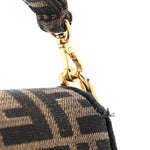 Fabric Jacquard FF 1974 Mini Baguette Tobacco Moro Black