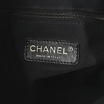 Calfskin Quilted Large Chain Me Hobo Black
