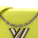 Epi Gradient Twist Shoulder Bag MM Purple Yellow Grey
