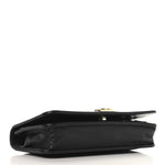 Lambskin Chevron Boy Wallet On Chain WOC Black