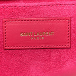 Calfskin Classic Y Ligne Clutch Fuchsia