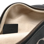 Grained Calfskin Logo Belt Bag Black
