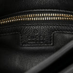 Roxy Calfskin Web Medium Studded Blondie Shoulder Flap Bag Black