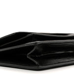 Patent Calfskin Lizard Embossed XS Sharp Top Handle Bag Black