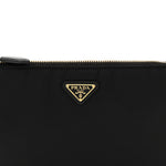 Re-Nylon Saffiano Pouch Black