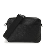 Calfskin Monogram Shadow Duo Messenger Black
