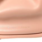 Calfskin Small Ruched Tote Peach