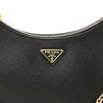 Saffiano Lux Re-Edition 2005 Shoulder Bag Black