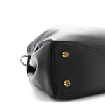 Smooth Calfskin Large Rodeo Top Handle Handbag Black