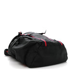 Techno Canvas Web Double Buckle Backpack Black