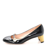 Vernice Crystal Pearl Embellished Mary Jane Pumps  36 Black