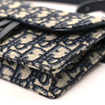 Oblique Saddle Belt Bag Blue