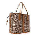 Visetos Medium Liz Reversible Shopper Tote Cognac
