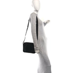 Calfskin Monogram Shadow Duo Messenger Black