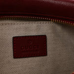 Sakai Be Green Calfskin Diagonal Stitched Small Blondie Shoulder Bag Rosso