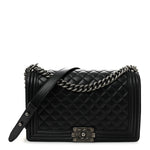 Caviar Quilted New Medium Boy Flap Black