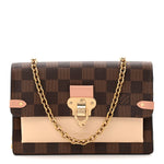 Damier Ebene Vavin Chain Wallet Creme
