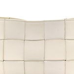 Calfskin Maxi Intrecciato Cassette Pouch On Strap Chalk
