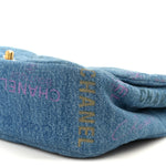 Denim Quilted Denim Large Mood Flap Blue Multicolor