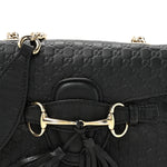 Microguccissima Mini Emily Chain Shoulder Bag Black