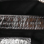 Metallic Agneau Arena Le Cagole Shoulder Bag XS Silver