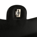 Caviar Quilted Maxi Double Flap Black