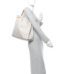 Damier Azur Graceful MM Rose Ballerine