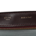Calfskin and Suede Small Tri-Color Trapeze Dark Grey