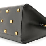 Hammered Calfskin Medium The Studio Box Bag Sparrow