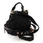 Nylon Small Crossbody Rucksack Backpack Black