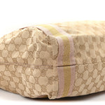 Monogram Medium Web Tote Pink Gold