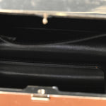 Patent Calfskin Boy Minaudiere Black
